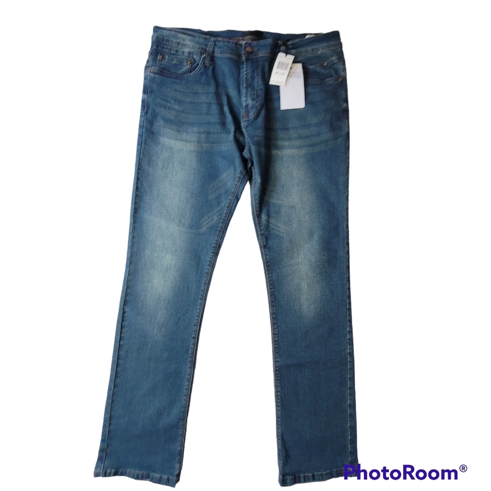Bleecker and Mercer MEN VINTAGE CLASSIC SKINNY FIT JEANS BLUE P005 36/32 NWT.